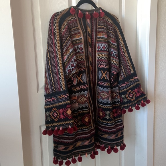 Johnny Was tapestry jacket. Great condition. Non-smoking home. 30” long. 24”wide - Picture 3 of 8